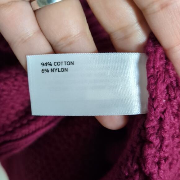 DULUTH TRADING CO Magenta Heritage Cowlneck Tunic Long Sleeve Women's Medium - Picture 5 of 6